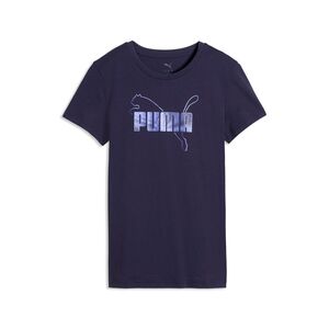 Puma ESS LOGO LAB Metallic Tee - Deep Plum