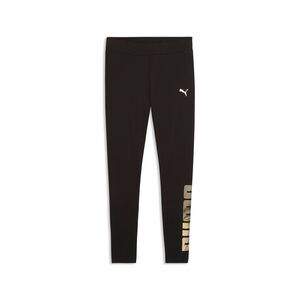 Puma ESS LOGO LAB Metallic Leggings - PUMA Black-PUMA Silver
