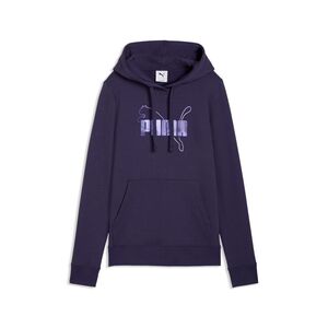 Puma ESS LOGO LAB Metallic Hoodie TR - Deep Plum