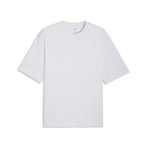 Puma WARDROBE ESS Boxy Tee - White Glow Heather