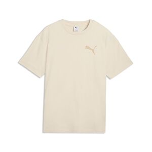Puma ESS ELEVATED CAT LOGO Relaxed Tee - Alpine Snow