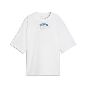 Puma GRAPHIC Oversized World Cup Tee B - PUMA White-Blue