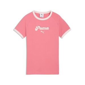Puma GRAPHIC Ringer Slim Tee G - Wild Pink