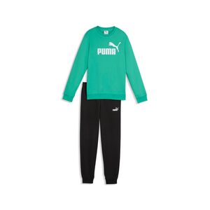 Puma ESS No.1 Logo Crew Sweat Suit TR B - Vibrant Green
