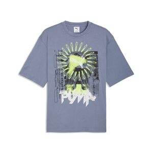 Puma GRAPHIC Win or Lose Boxy Washed Tee - Gray Sky