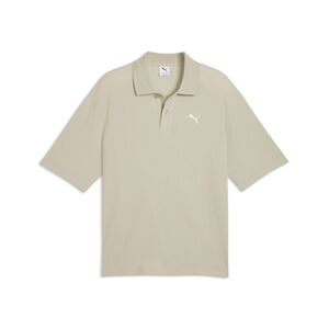 Puma WARDROBE ESS Boxy Waffle Polo - Pebble Gray