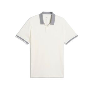 Puma Modalon Crafted Polo - LC - Warm White-Deep Navy