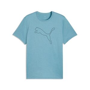 Puma M TAD ESSENTIAL HEATHER CAT TEE (CF large cat) - Baltic Sea Blue Heather
