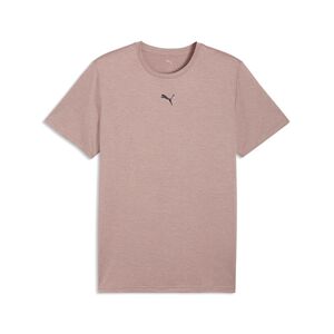 Puma M TAD ESSENTIALS HEATHER CAT Tee (CF small cat) - Sandstone Heather