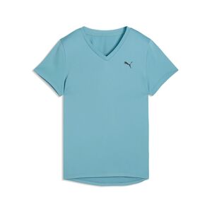 Puma W TAD ESSENTIAL VNECK Tee - Baltic Sea Blue