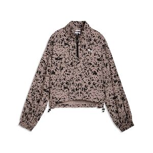 Puma ESS  GRAPHIC Animal Relaxed AOP Woven Half-Zip - Sandstone