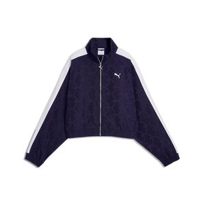 Puma T7 Jacquarded Woven Relaxed Track Jacket - Deep Plum