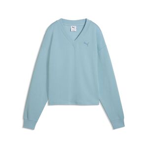 Puma ESS ELEVATED Comfort V-neck Crew DK - Seafoam