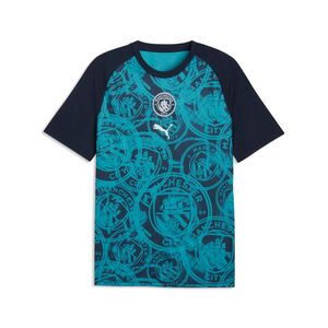Puma MCFC Warm Up Jersey - Deep Navy-Tropical Blue