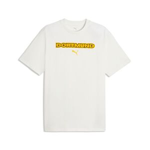 Puma BVB ftblCulture Relaxed Tee - Warm White-Faster Yellow