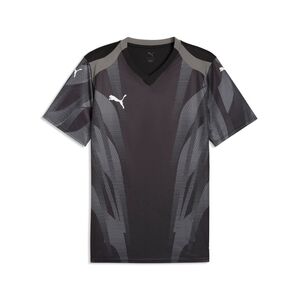 Puma teamFINAL Graphic Jersey - PUMA Black-PUMA White-Flat Medium Gray