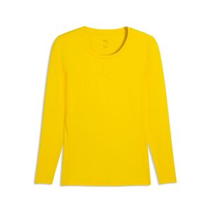 Puma teamLIGA26 Baselayer Tee LS - Faster Yellow