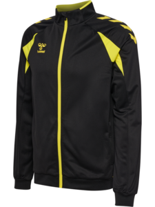 Hummel hmlCORE 2.0 TRACK ZIP JACKET - BLACK/BLAZING YELLOW
