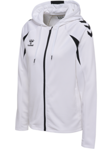 Hummel hmlCORE 2.0 ZIP HOODIE WOMAN - WHITE/BLACK