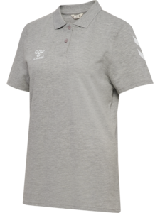 Hummel hmlGO 2.0 CHEVRON POLO WOMAN - GREY MELANGE