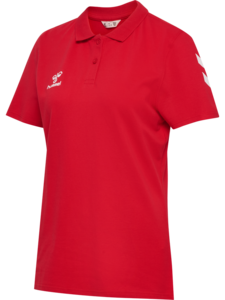 Hummel hmlGO 2.0 CHEVRON POLO WOMAN - TRUE RED