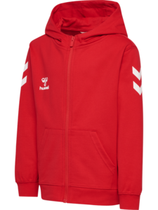 Hummel hmlGO 2.0 CHEVRON ZIP HOODIE KIDS - TRUE RED