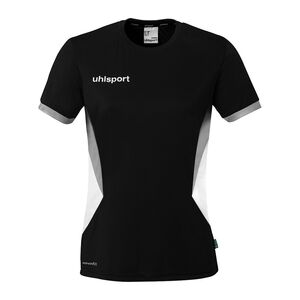 Uhlsport Equipe 29 Shirt Kurzarm Damen - schwarz/wei�/steingrau