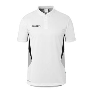 Uhlsport Equipe 29 Polo Shirt - wei�/steingrau/schwarz