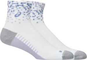 Asics Performance Run Sock Quarter - brilliant white/lilac hint/bluebell