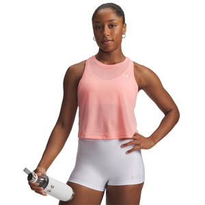 Under Armour  TECH SPORT MESH CROP TANK - POSH PINK
