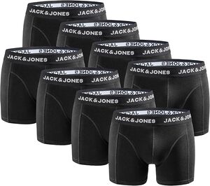 JACK & JONES Herren Unterhosen-Pack Trunks 8er Pack 12259926, Black/Mix 1