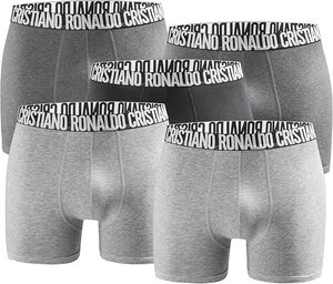 CR7 - 5er Pack Boxershorts Trunk Herren - by Cristiano Ronaldo - Anthracite-Mix