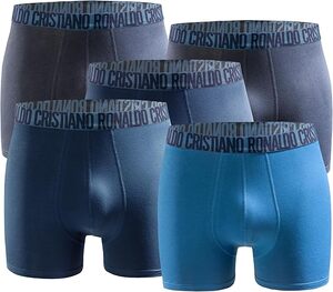 CR7 - 5er Pack Boxershorts Trunk Herren - by Cristiano Ronaldo - Blue-Mix