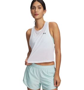 Under Armour Tech Sport Mesh Crop Tank - white