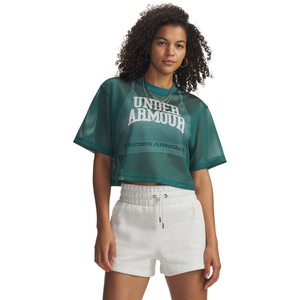 Under Armour Ua Football Mesh Crop Tee - rack green