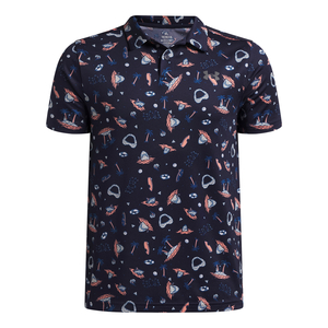 Under Armour Ua Matchplay Printed Polo - midnight navy
