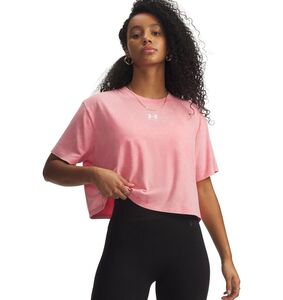 Under Armour Ua Rival Boxy Tee Wash - bittersweet pink