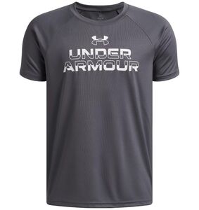 Under Armour Ua Tech Split Wordmark Ss - castlerock