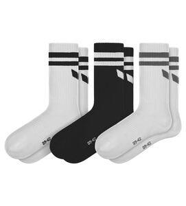 Erima Wings Socks 3Pack - white/black