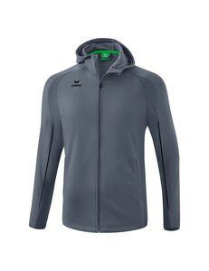 Erima Liga Star Training Jacket With Hood - slate grey/black
