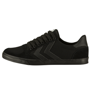 Hummel Slimmer Stadil Tonal Low Indoor Sneaker Schuhe All Black schwarz 064466-2001