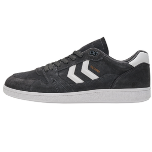 Hummel HB Team Messmer Suede Indoor Hallenschuhe Sportschuhe Sneaker grau/wei 207774-2004