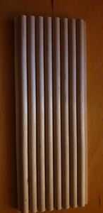 1 Stck Bosnischer Ahorn Massivholz Rundstab-Platte ca. 150x57mm Holzabschnitte Bastelholz Hlzer 