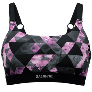 Salming Trophy Sport Top BH ohne B�gel schwarz/grau/pink 944015-195