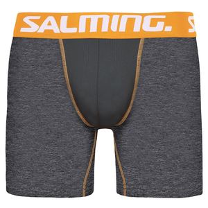 Salming Record Extra Long Boxer Shorts Slip Unterhose Herrenslip grau/orange 912106-018
