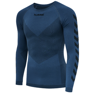 Hummel First Seamless Jersey L/S Langarmshirt Funktionsshirt Kompressionsshirt blau 202638-7642