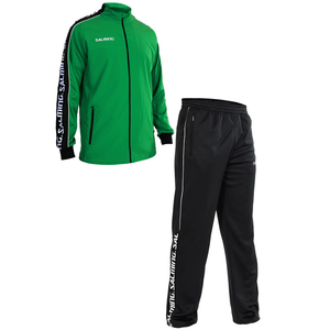 Salming Delta Herren Track Suit Trainingsanzug Jogginganzug Jacke + Hose gr�n/schwarz/wei� 1198724-0606 / 1198725-0606