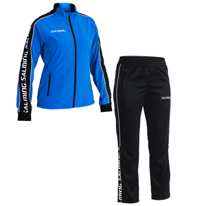 Salming Delta Damen Track Suit Trainingsanzug Jogginganzug Jacke + Hose blau/schwarz/wei� 1198726-0303 / 1198727-0101