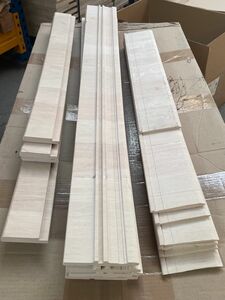 17 St�ck Wei�buche Leimholz Leisten Platten ca. 55-106x8-11.5x0.5-1.3cm Holzabschnitte Hainbuche Bastelholz H�lzer