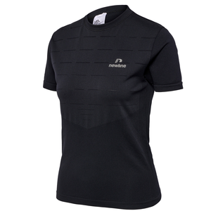Newline NWL Riverside Seamless Running Damen T-Shirt Laufshirt S/S schwarz 500304-2001